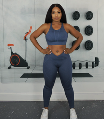 Athena Heather Knit Activewear Set