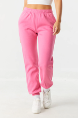 High Rise Fleece Boyfriend Joggers