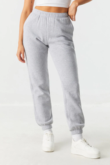 High Rise Fleece Boyfriend Joggers