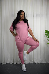 Oversized T-shirt & Leggings Lounge Set