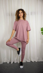 Oversized T-shirt & Leggings Lounge Set