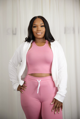 Focus on Me Top and Ruched Pants Set